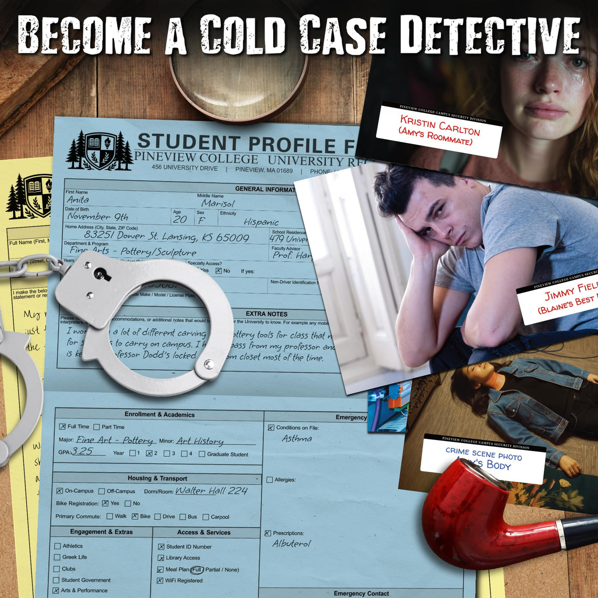 Pineview crime scene photos to scrutinize for details