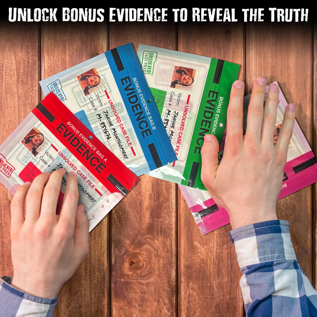 Unsolved Case Files suspect profile—assists reasoning about motives.