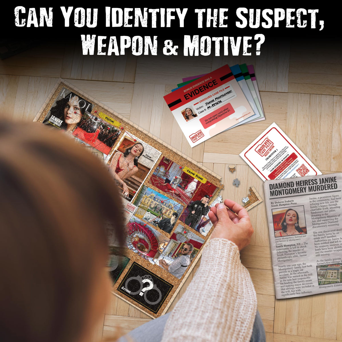 Unsolved Case Files weapon clue—hint toward suspects.