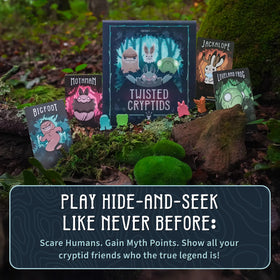 Unstable Games Twisted Cryptids tarot-sized cards, clear art for quick setup and play.
