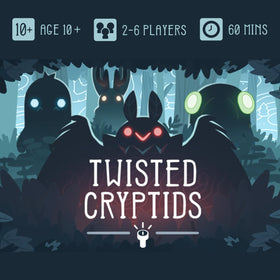 Unstable Games Twisted Cryptids players in-game, supports 2-4 player gatherings.