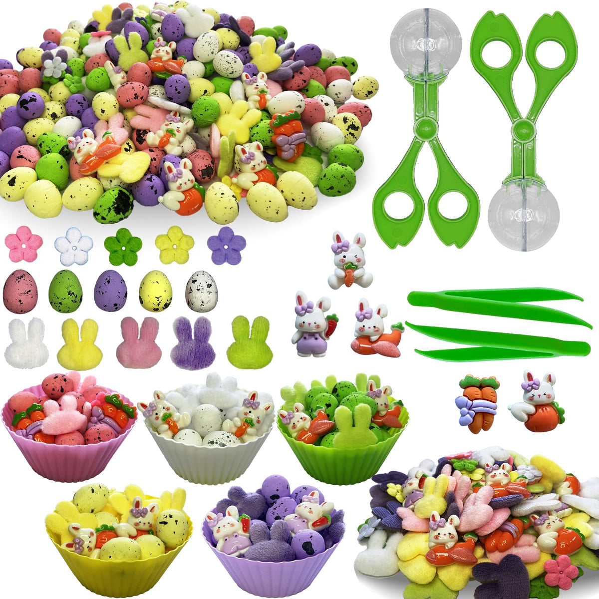 Unvola Easter foam eggs for counting and sorting play