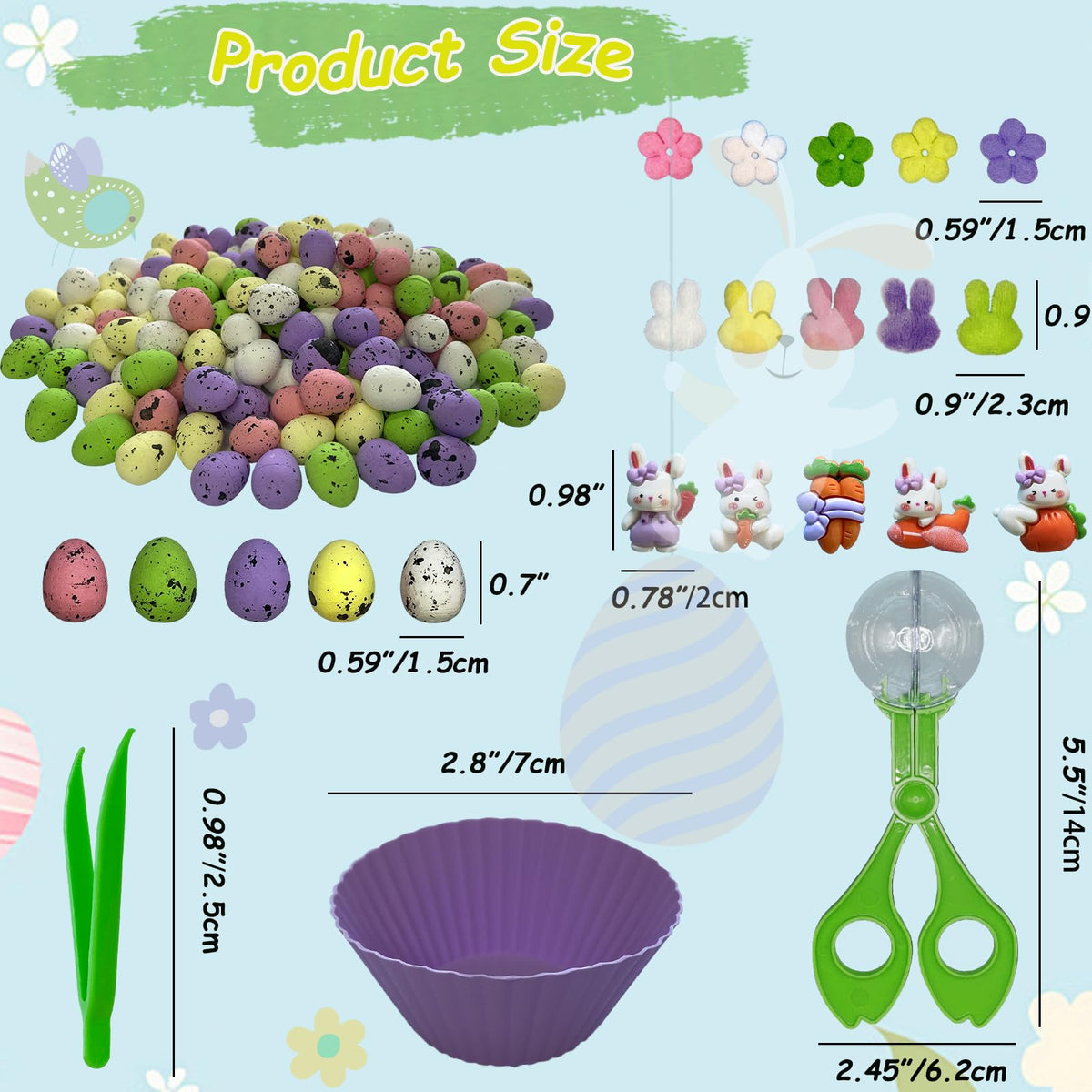 Unvola felt Easter bunnies for imaginative play and color matching