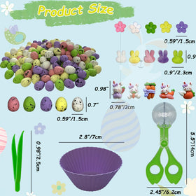Unvola felt Easter bunnies for imaginative play and color matching