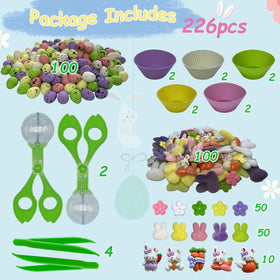 Unvola felt Easter flowers for bright color play and fine motor practice