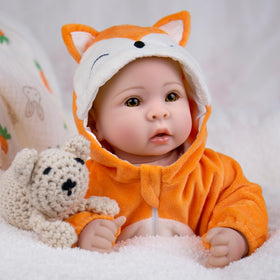 UOFTKIZ cloth-body doll showing a realistic appearance for pretend play.