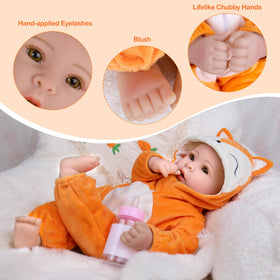 UOFTKIZ doll eyes and lashes enhance expressive imagination during play.