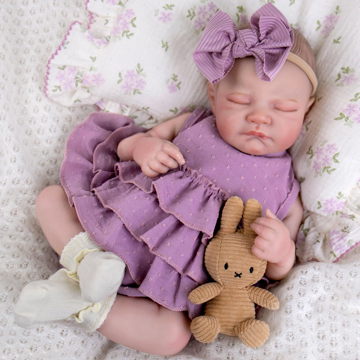 UOFTKIZ realistic newborn doll face detail for lifelike play