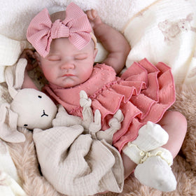 UOFTKIZ Reborn baby doll face with lifelike features for immersive pretend play