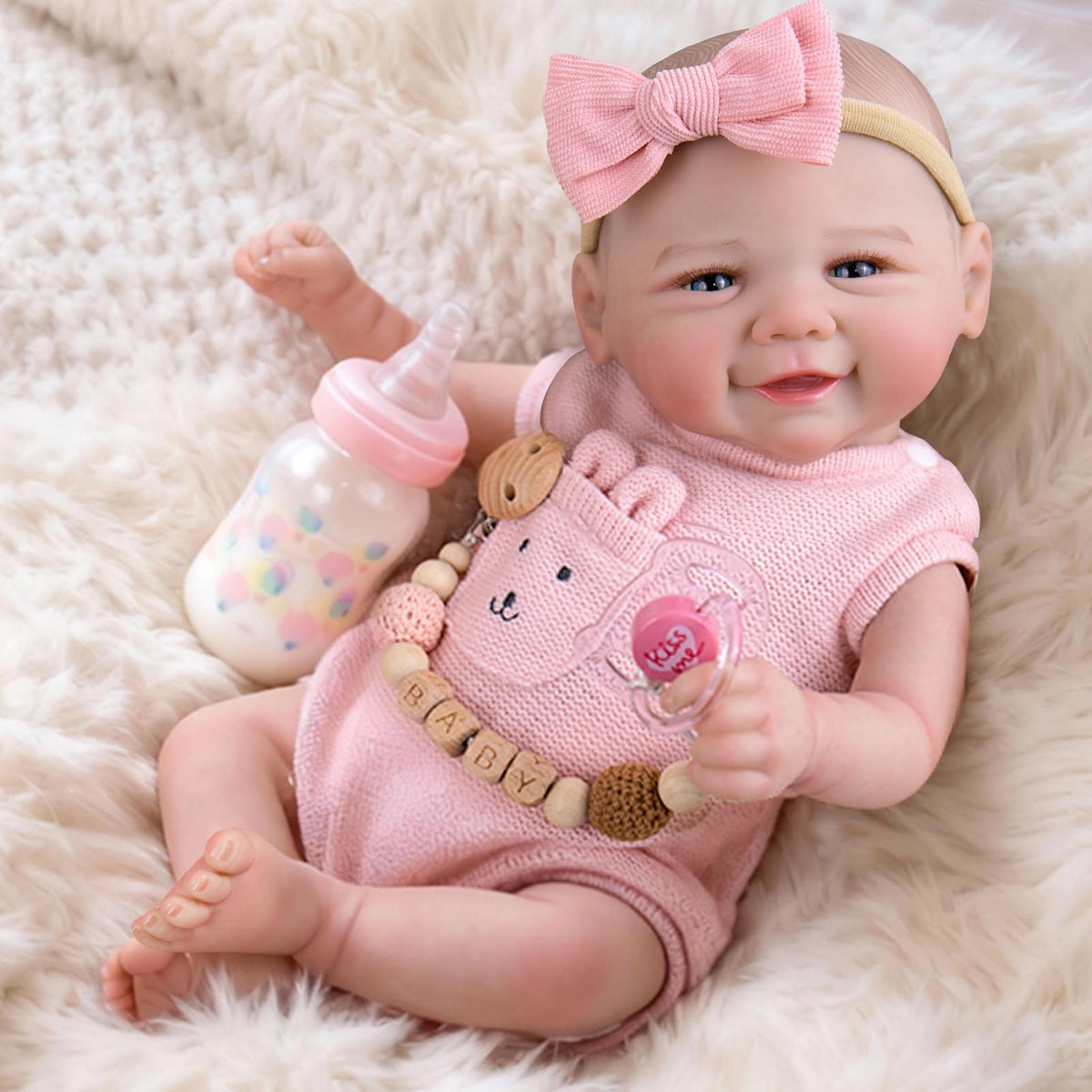 UOFTKIZ reborn doll face for lifelike realism and imaginative play