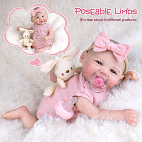 UOFTKIZ reborn doll soft vinyl body for gentle, durable snuggles