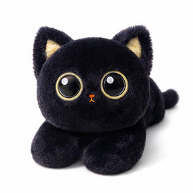 uoozii 20-inch black cat weighted plush offers a balanced hug for cozy moments.