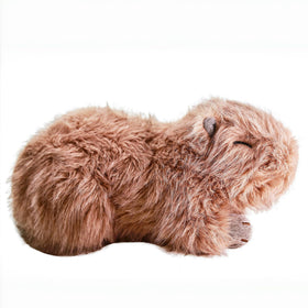 Uoozii Capybara weighted plush with detachable microwave pouch for warmth.