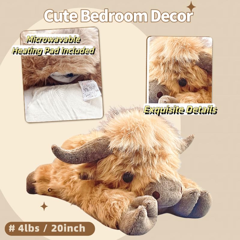 uoozii Highland Cow weighted plush makes a thoughtful gift for all ages