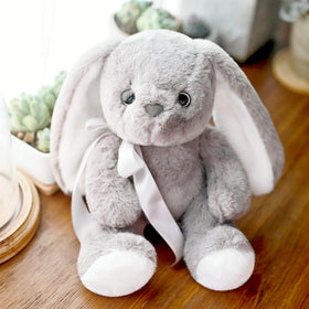 uoozii warmable bunny microwave usage demonstrates hot compress feature