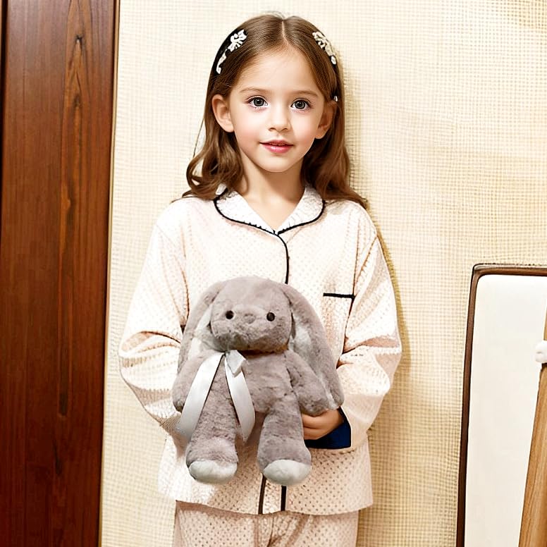 uoozii warmable bunny sleep-ready design aids relaxing bedtime routine