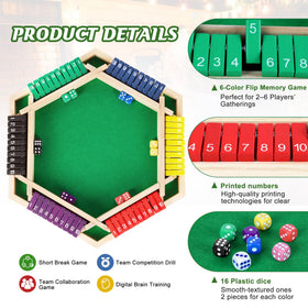 Uowivi 16-dice set with bright colors for quick calculation practice