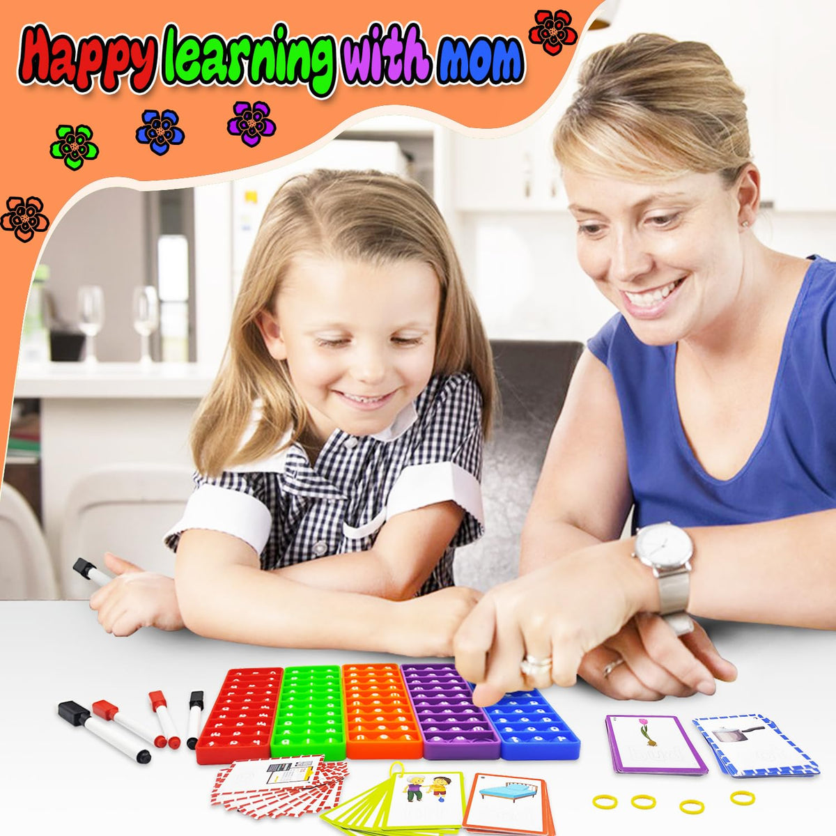 UPDOPEF cvc-word-cards-double-sided provide versatile reading and spelling practice