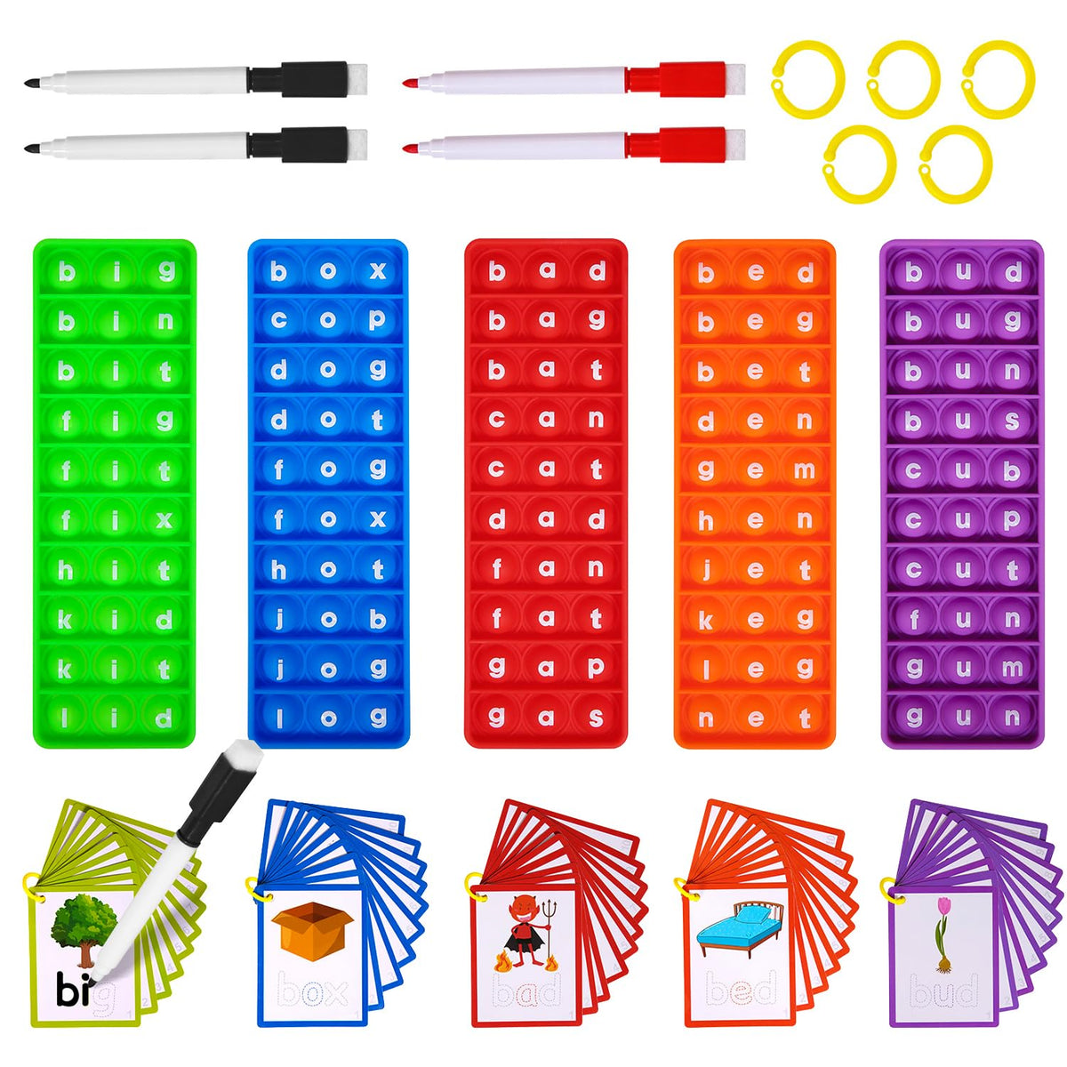 UPDOPEF cvc-word-games-board promotes hands-on phonics practice for kids