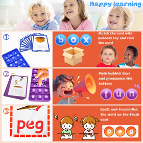 UPDOPEF word-bubble-board adds bubble-popping fun to reading activities