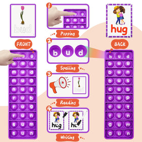 UPDOPEF yellow-rings help organize word cards during learning sessions