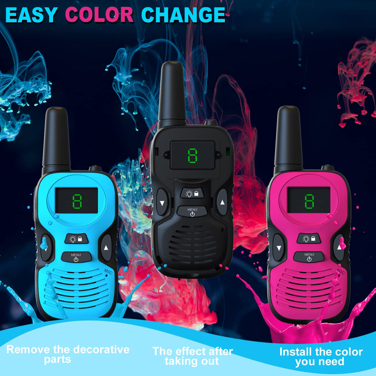 Upitry kids walkie talkies charging dock powering adventures.