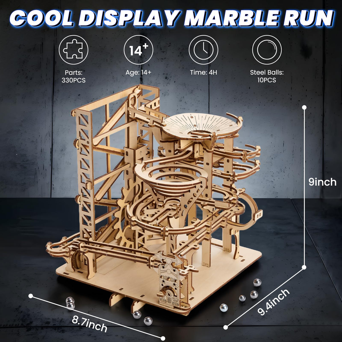 UPLIKE 3D wooden puzzle pieces demonstrate durable craft for extended display.