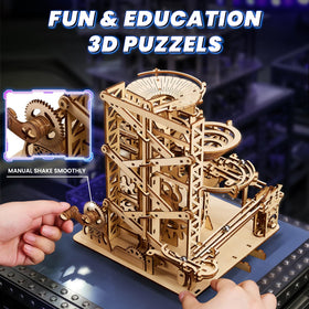 UPLIKE mechanical marble run gears illustrate intricate engineering in action.