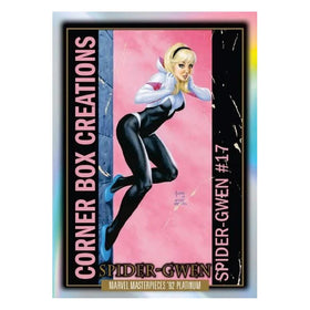 Blue Traxx parallel highlight in Marvel Masterpieces 92 Platinum