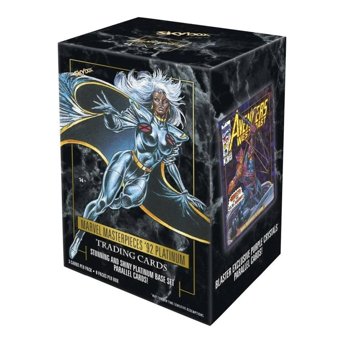 Upper Deck Marvel Masterpieces 92 Platinum box back view ideal for collectors