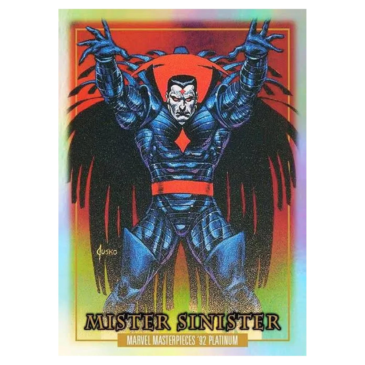 Purple Crystals parallel close-up on Marvel Masterpieces 92 Platinum box