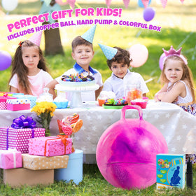Upper Rider hopper ball deflate and store easily after playtime.