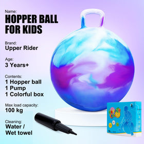 Upper Rider Hopper Ball three sizes adapt to growing kids.