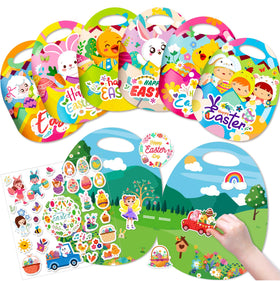 Uranus&No.1 Easter sticker book 6-pack cover — bright spring imagery for kids crafts.