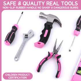 URASISTO pink 8oz claw hammer with real handle for confident hammering
