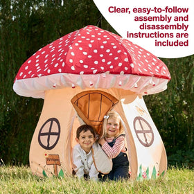 Urban Creations Enchanted Mushroom Tent interior setup, spacious play area.