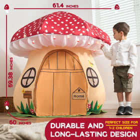 Urban Creations Enchanted Mushroom Lights glow for magical reading moments.