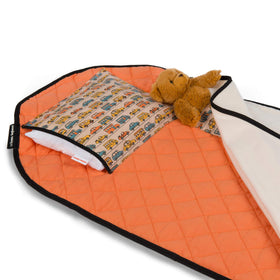 Urban Infant Tot Cot Nap Mat with double-sided no-pill fleece blanket for warmth