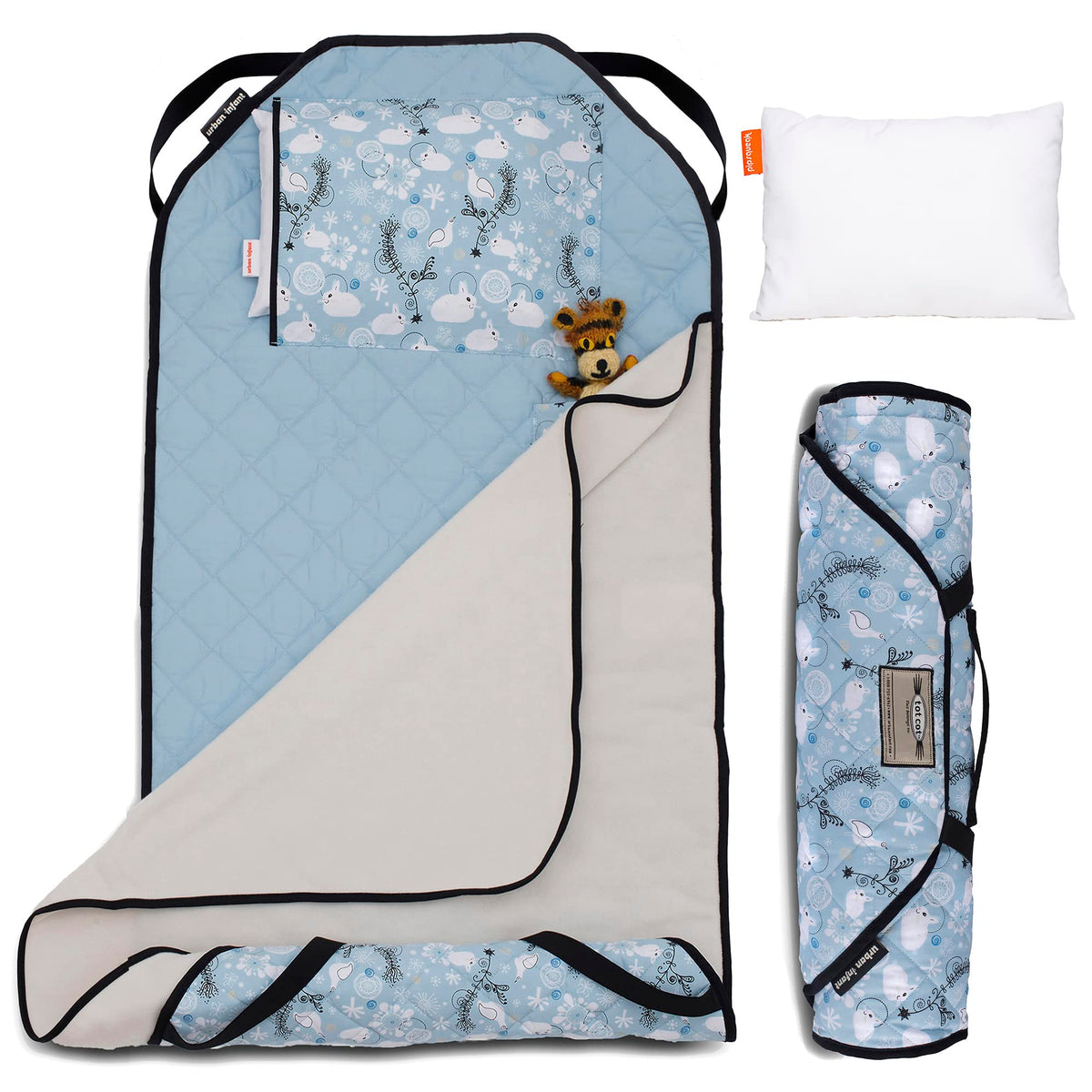 Urban Infant Tot Cot Nap Mat cover keeps preschool bedding tidy and portable.
