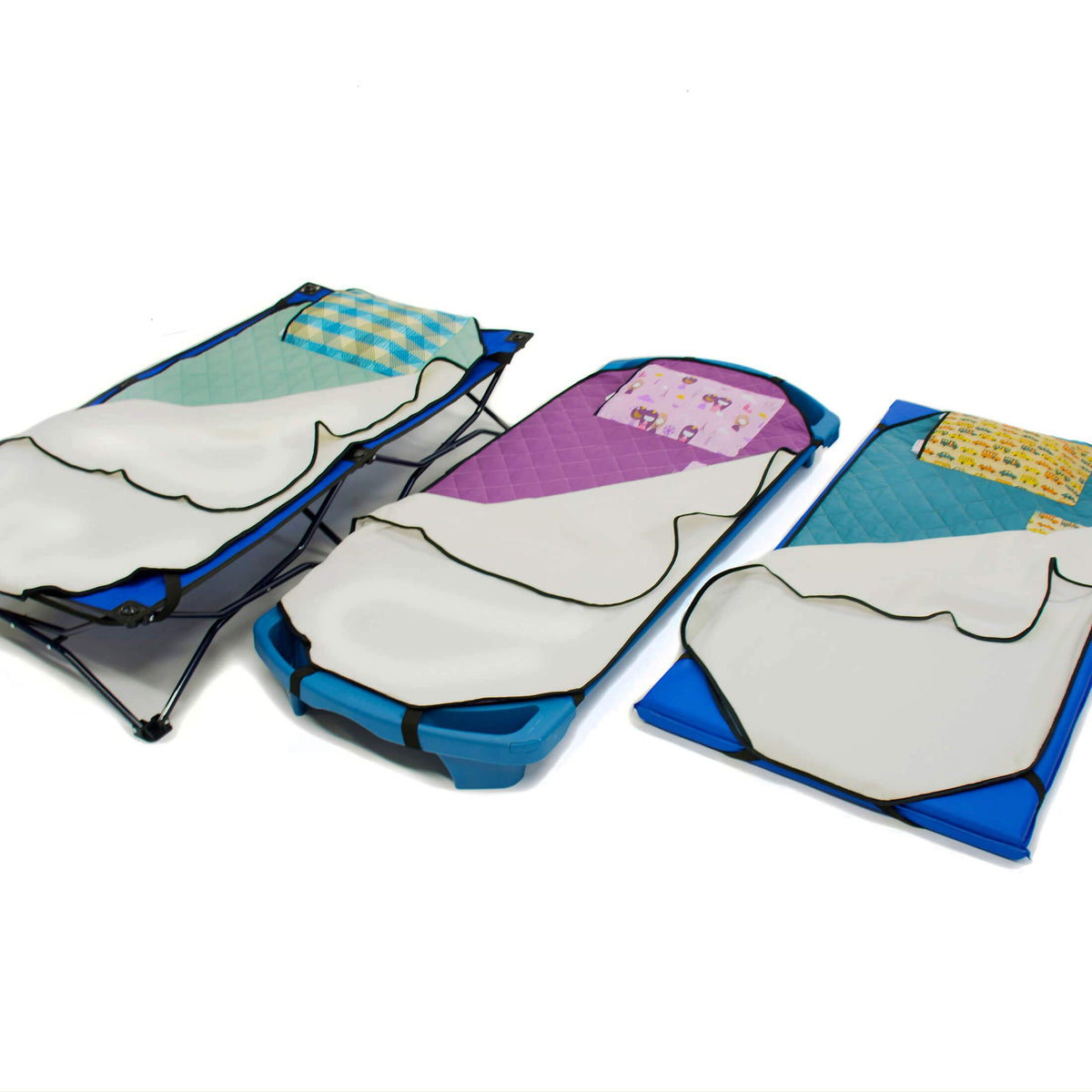 Urban Infant Tot Cot Nap Mat elastic bands securing corners for a tidy nap