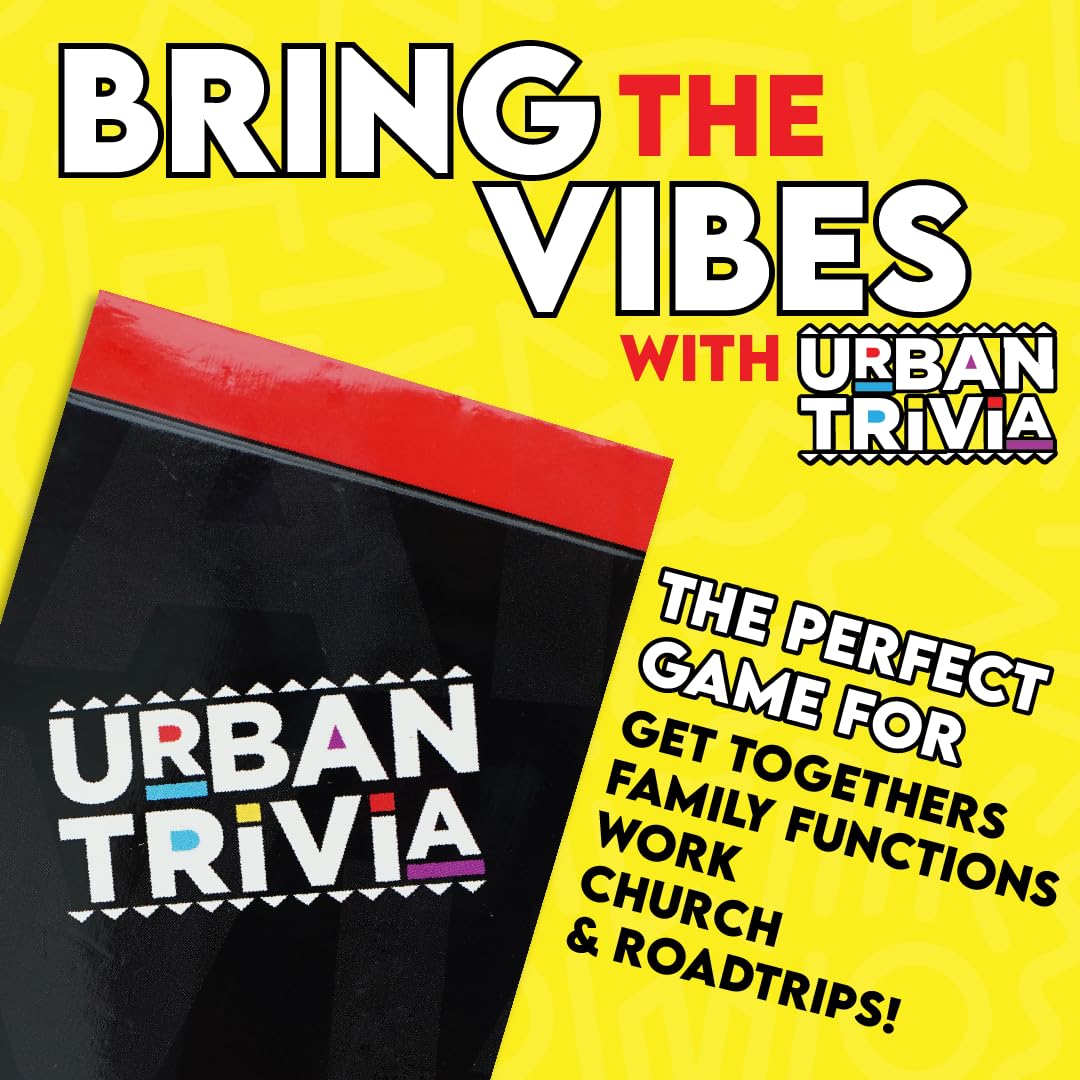 Urban Trivia players gathered around table, perfect for adult game nights.