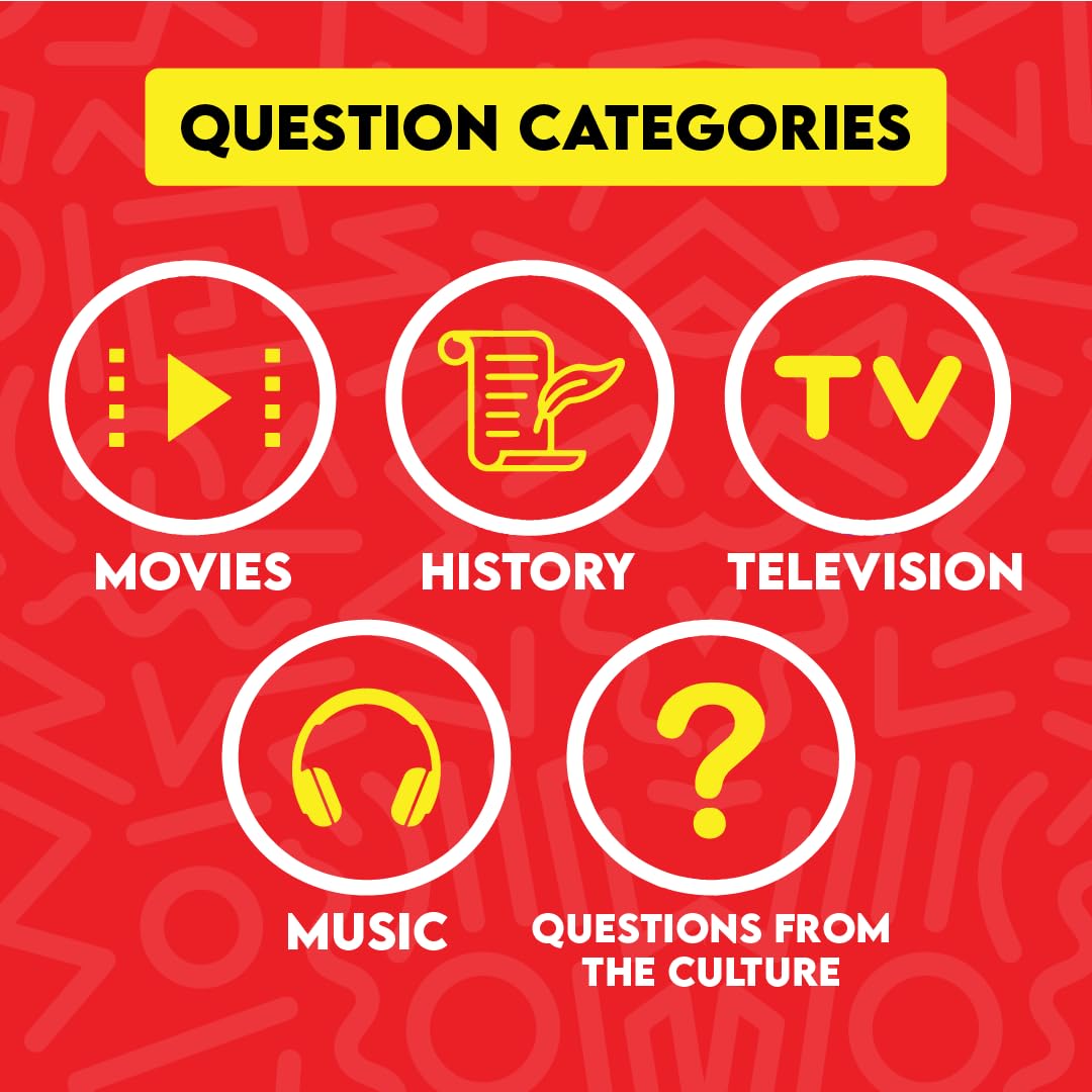 Urban Trivia question cards showcase culture-focused topics that spark conversation.