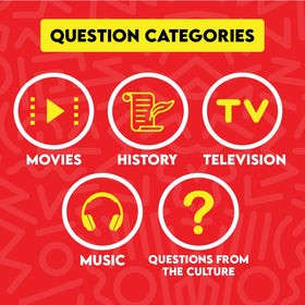 Urban Trivia question cards showcase culture-focused topics that spark conversation.