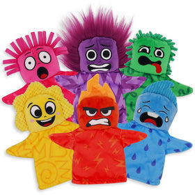 UrbanKiddy's My Emotion Friends front view puppet supports expressive play at home