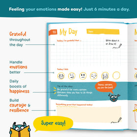 UrBestSelf 6-Minute Kids Diary gratitude page supports positive daily reflection.