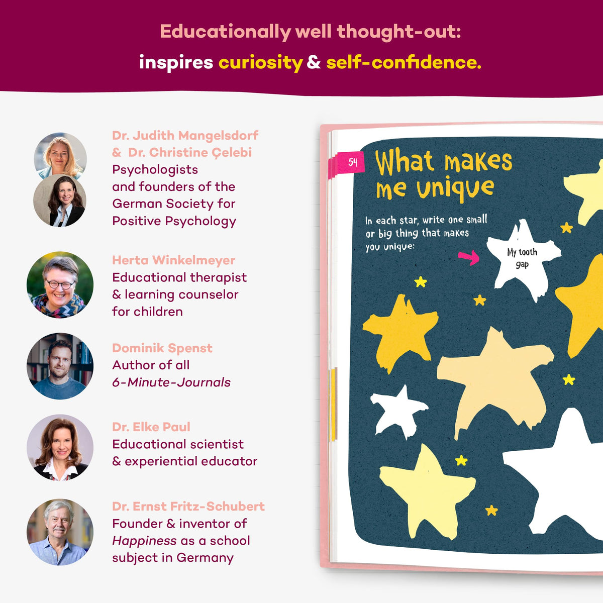 UrBestSelf 6Minute Kids Diary gratitude list highlighting positive moments and kind actions