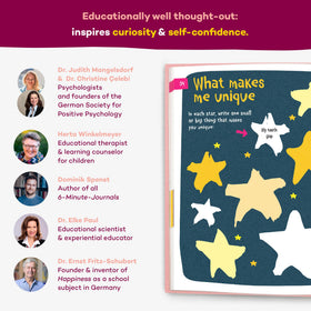 UrBestSelf 6Minute Kids Diary gratitude list highlighting positive moments and kind actions