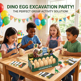 Uregoio 12 dinosaur eggs dig kit Easter basket stuffer idea for curious young explorers.