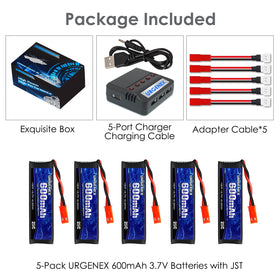 URGENEX battery with long cycle life, up to 300+ cycles