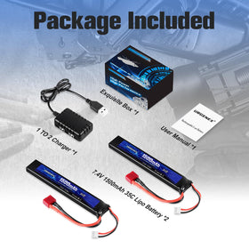 URGENEX battery in use with an airsoft gun during use